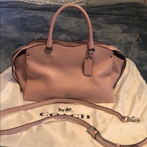 Coach Grain Leather Drew Satchel - Pink